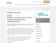 Tablet Screenshot of healthcommunity.be